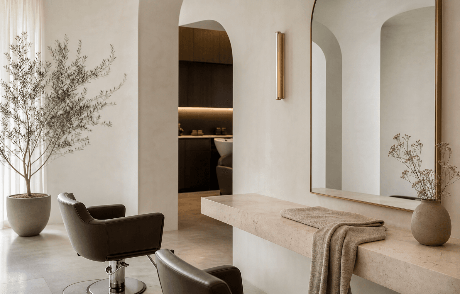 A Glow Hair Studio — stüdyo iç mekânı